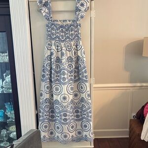 Blue and White Kids Dress